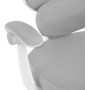 Dětská židle, výškově nastavitelná, šedá síťovina, KA-W8008 GREY