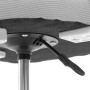 Dětská židle, výškově nastavitelná, šedá síťovina, KA-W8008 GREY