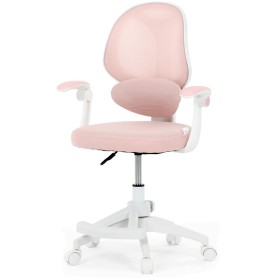 Dětská židle, výškově nastavitelná, růžová síťovina, KA-W8008 PINK