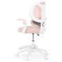 Dětská židle, výškově nastavitelná, růžová síťovina, KA-W8008 PINK