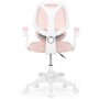 Dětská židle, výškově nastavitelná, růžová síťovina, KA-W8008 PINK