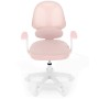 Dětská židle, výškově nastavitelná, růžová síťovina, KA-W8008 PINK