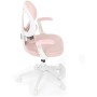 Dětská židle, výškově nastavitelná, růžová síťovina, KA-W8008 PINK
