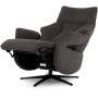 Relaxační křeslo, elektrické zabudované ovládání, hnědá, látka, TV-B3973 BR2