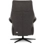 Relaxační křeslo, elektrické zabudované ovládání, hnědá, látka, TV-B3973 BR2