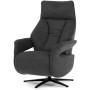 Relaxační křeslo, elektrické zabudované ovládání, šedá, látka, TV-B3973 GREY2