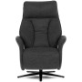 Relaxační křeslo, elektrické zabudované ovládání, šedá, látka, TV-B3973 GREY2