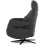 Relaxační křeslo, elektrické zabudované ovládání, šedá, látka, TV-B3973 GREY2