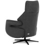 Relaxační křeslo, elektrické zabudované ovládání, šedá, látka, TV-B3973 GREY2
