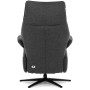 Relaxační křeslo, elektrické zabudované ovládání, šedá, látka, TV-B3973 GREY2