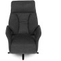Relaxační křeslo, elektrické zabudované ovládání, šedá, látka, TV-B3973 GREY2
