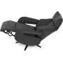 Relaxační křeslo, elektrické zabudované ovládání, šedá, látka, TV-B3973 GREY2