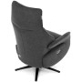 Relaxační křeslo, elektrické zabudované ovládání, šedá, látka, TV-B3973 GREY2