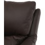 Relaxační křeslo, elektrické zabudované ovládání, hnědá, kůže, TV-B3980 BR3