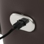 Relaxační křeslo, elektrické zabudované ovládání, hnědá, kůže, TV-B3980 BR3