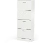 Botník, mdf, bílá, ABO-G1018 WT