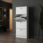 Botník, mdf, bílá, ABO-G1018 WT