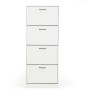 Botník, mdf, bílá, ABO-G1018 WT