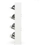 Botník, mdf, bílá, ABO-G1018 WT