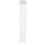 Botník, mdf, bílá, ABO-G1018 WT