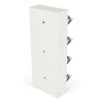 Botník, mdf, bílá, ABO-G1018 WT