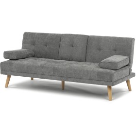Trojmístná rozkládací pohovka, šedá, látka, ASB-C3034 GREY2