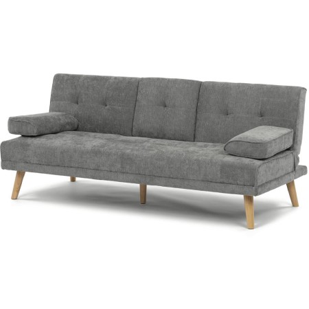 Trojmístná rozkládací pohovka, šedá, látka, ASB-C3034 GREY2