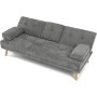Trojmístná rozkládací pohovka, šedá, látka, ASB-C3034 GREY2