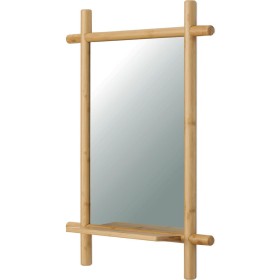 Nástěnné zrcadlo, bambus, přírodní, AZR-B027 NAT