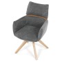 Jídelní židle, šedá, látka, DCH-D1348 GREY2