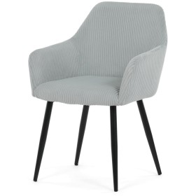 Jídelní židle, modrá, manšestrová látka, DCH-V4009 BLUE6