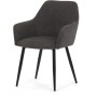Jídelní židle, šedá, manšestrová látka, DCH-V4009 GREY6