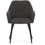 Jídelní židle, šedá, manšestrová látka, DCH-V4009 GREY6