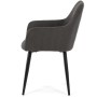 Jídelní židle, šedá, manšestrová látka, DCH-V4009 GREY6
