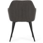 Jídelní židle, šedá, manšestrová látka, DCH-V4009 GREY6