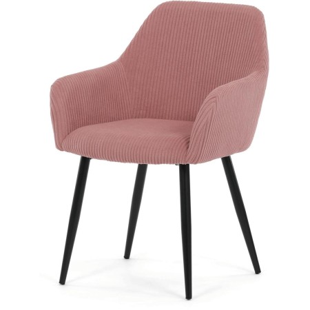 Jídelní židle, růžová, manšestrová látka, DCH-V4009 PINK6