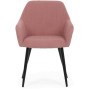 Jídelní židle, růžová, manšestrová látka, DCH-V4009 PINK6