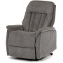 Polohovací křeslo, elektrické zabudované ovládání, šedá, látka, TV-Q8575 GREY2