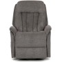 Polohovací křeslo, elektrické zabudované ovládání, šedá, látka, TV-Q8575 GREY2