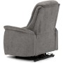 Polohovací křeslo, elektrické zabudované ovládání, šedá, látka, TV-Q8575 GREY2