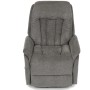 Polohovací křeslo, elektrické zabudované ovládání, šedá, látka, TV-Q8575 GREY2