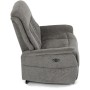Polohovací křeslo, elektrické zabudované ovládání, šedá, látka, TV-Q8575 GREY2