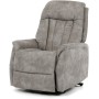 Polohovací křeslo, elektrické zabudované ovládání, šedá, látka vintage, TV-Q8575 GREY3
