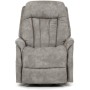 Polohovací křeslo, elektrické zabudované ovládání, šedá, látka vintage, TV-Q8575 GREY3