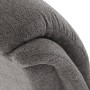 Polohovací křeslo, elektrické zabudované ovládání, šedá, látka, TV-Q8575 GREY2
