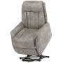 Polohovací křeslo, elektrické zabudované ovládání, šedá, látka vintage, TV-Q8575 GREY3