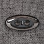 Polohovací křeslo, elektrické zabudované ovládání, šedá, látka, TV-Q8575 GREY2