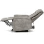 Polohovací křeslo, elektrické zabudované ovládání, šedá, látka vintage, TV-Q8575 GREY3