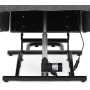 Polohovací křeslo, elektrické zabudované ovládání, šedá, látka, TV-Q8575 GREY2