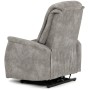 Polohovací křeslo, elektrické zabudované ovládání, šedá, látka vintage, TV-Q8575 GREY3